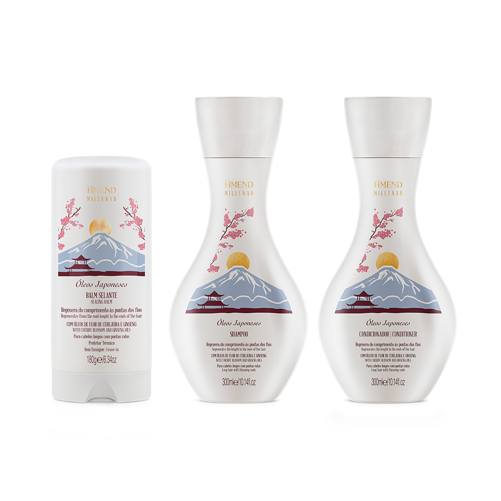 Kit Amend Millenar Óleos Japoneses | 3 produtos